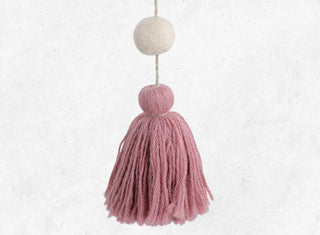 Cuelga de alpaca y lino