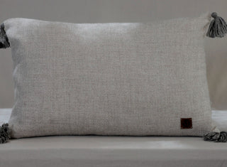 Cojin Alpaca 60x40 Gris y Rosillo