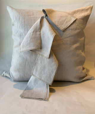 Cojin Banderas Lino Gris 