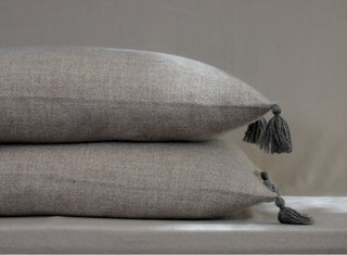 Cojines Alpaca 60x40 Gris y Rosillo