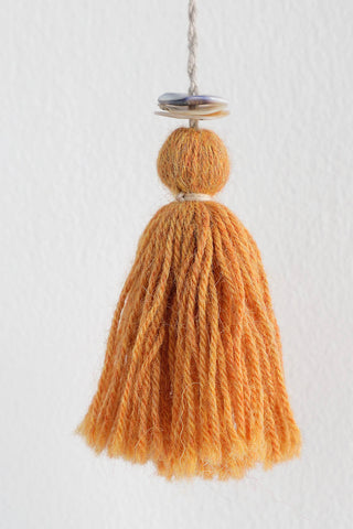 Cuelga de alpaca y lino