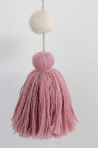 Cuelga de alpaca y lino