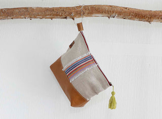 Estuche de lino y cuero Colores 2