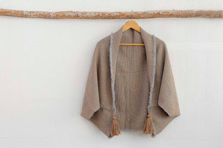 Kimono de Alpaca Gris y Vicuña