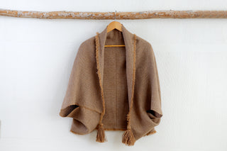 Kimono de Alpaca Vicuña y Rosillo