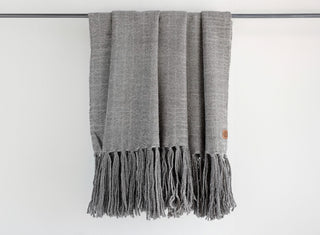 Piecera King Alpaca Andino Gris Medio y Gris