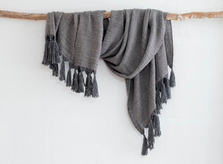 Piecera King Alpaca Andino Gris y Rosillo Oscuro
