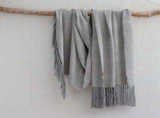 Piecera King Alpaca Urbano Gris y Crudo