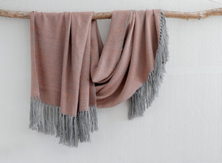 Piecera King Alpaca Urbano Gris y Naranjo
