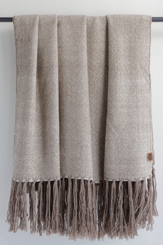 Piecera King Alpaca Urbano Rosillo y Crudo
