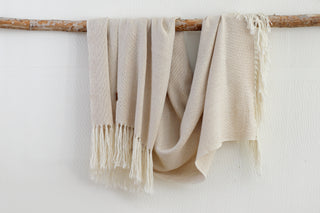 Piecera Queen Alpaca Crudo y Beige