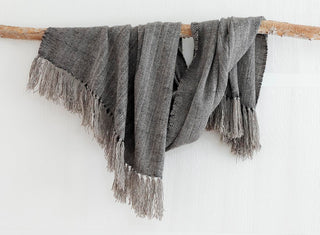 Piecera Queen Oveja y Alpaca Gris y Negro