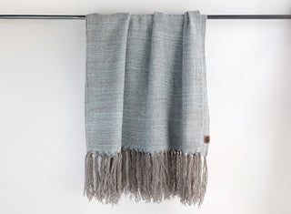 Piecera Queen Oveja y Alpaca Gris y Verde Agua