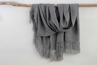Piecera Super King Alpaca Urbano Gris Claro y Gris Medio