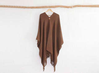 Poncho Clásico Café