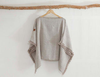 Poncho Corto Rosillo y Crudo