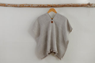 Poncho de Niño Rosillo y Crudo